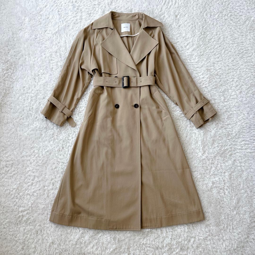 【美品】Spick & Span ツイルコットンオーバートレンチ 36