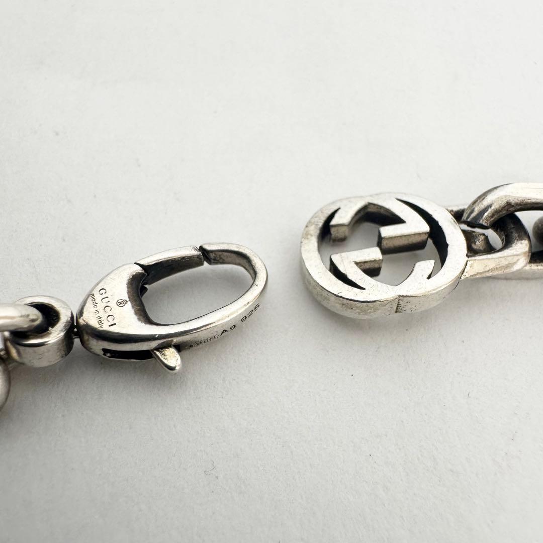 GUCCI グッチ ネックレス チェーン インターロッキング シルバー925