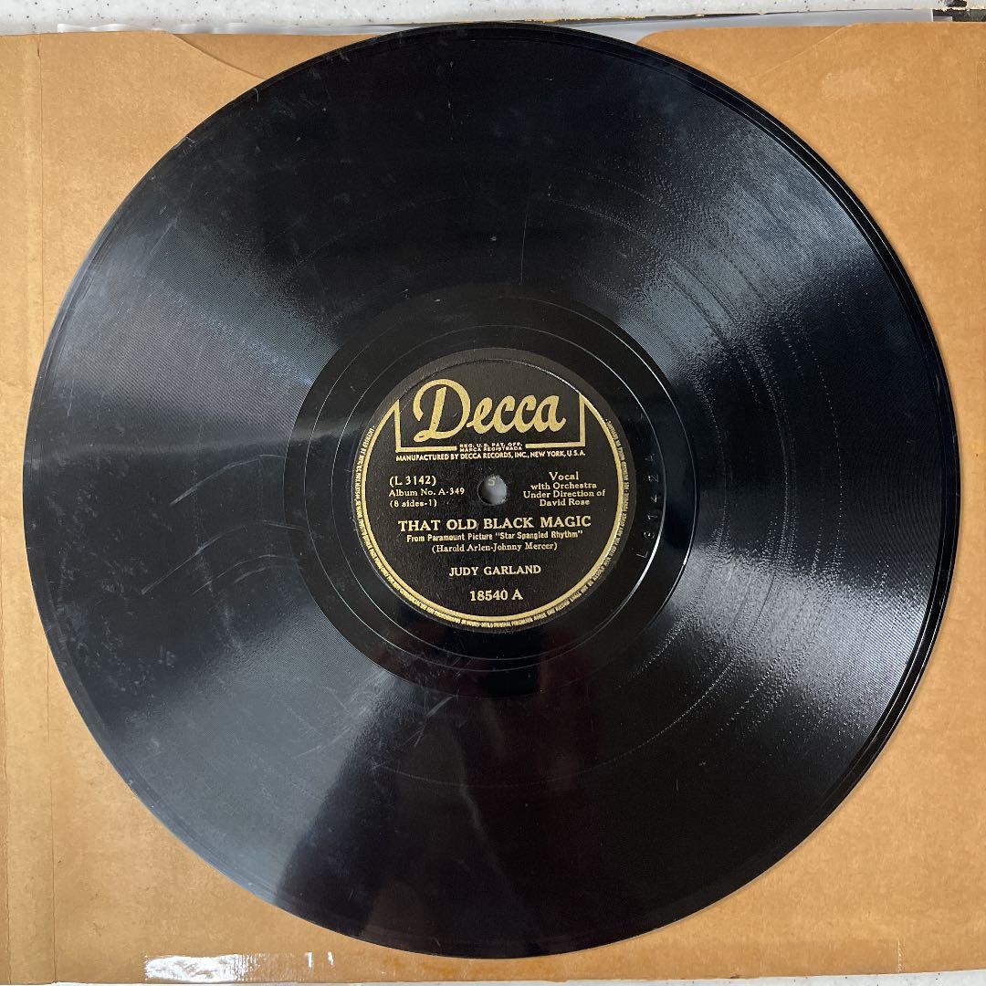 希少４枚組アルバム JUDY GARLAND SPレコード盤 蓄音機