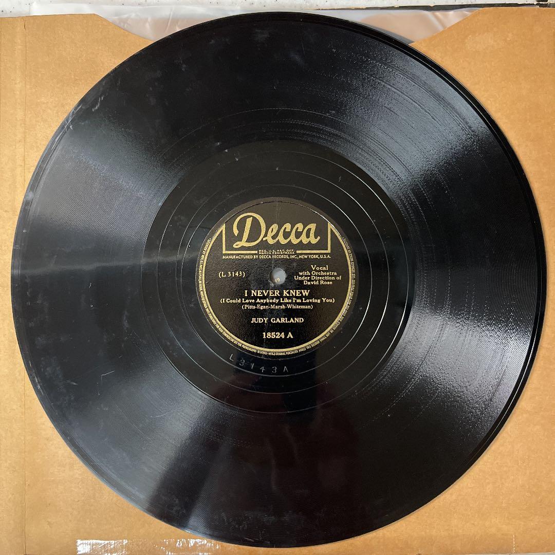 希少４枚組アルバム JUDY GARLAND SPレコード盤 蓄音機