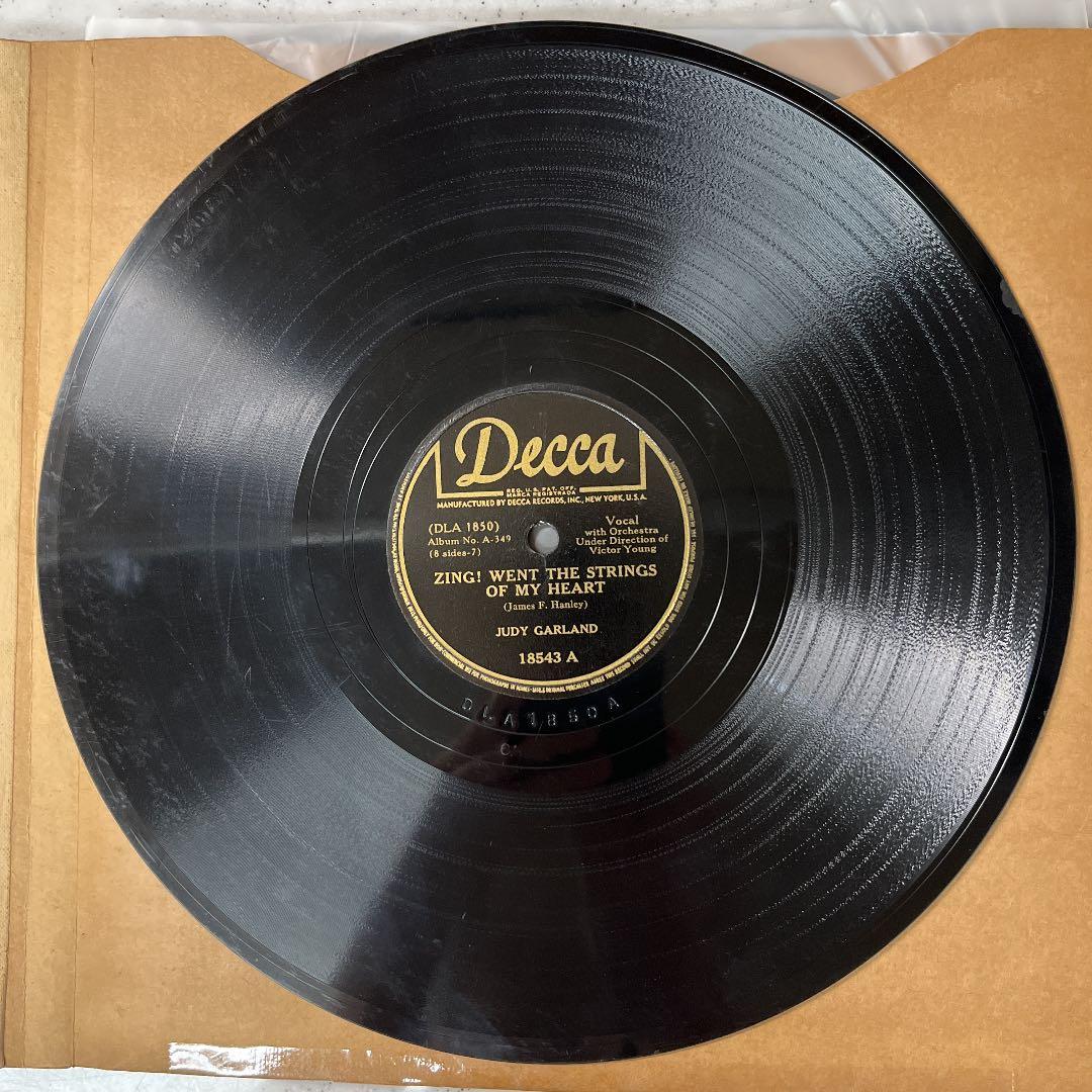 希少４枚組アルバム JUDY GARLAND SPレコード盤 蓄音機
