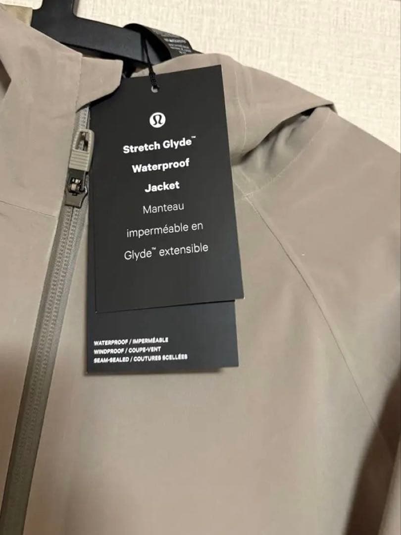 【新品】lululemon ルルレモン　メンズ　伸縮性防水ジャケット