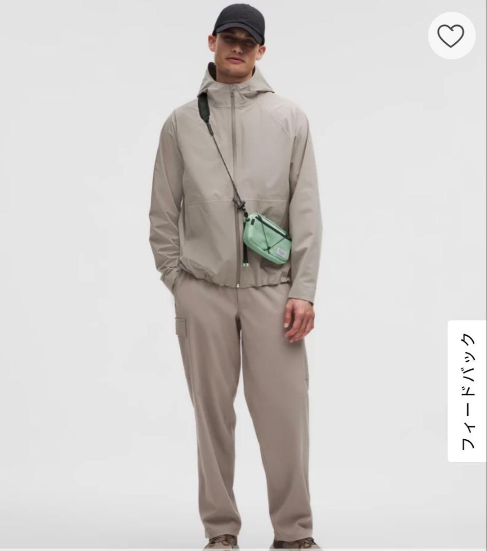 【新品】lululemon ルルレモン　メンズ　伸縮性防水ジャケット