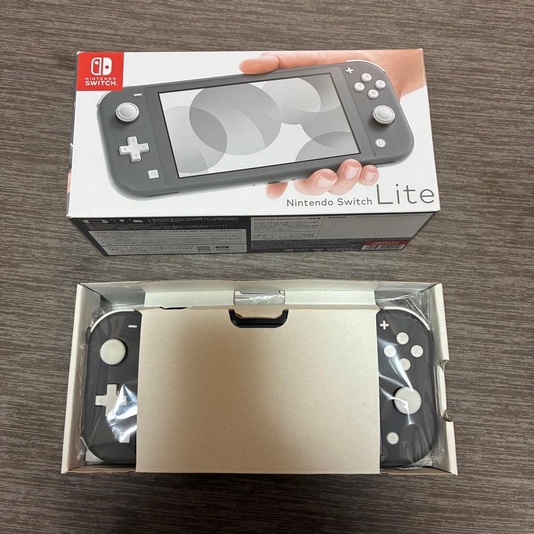 ナ*ガ様 Nintendo Switch Lite グレー 本体 美品 スウィッ