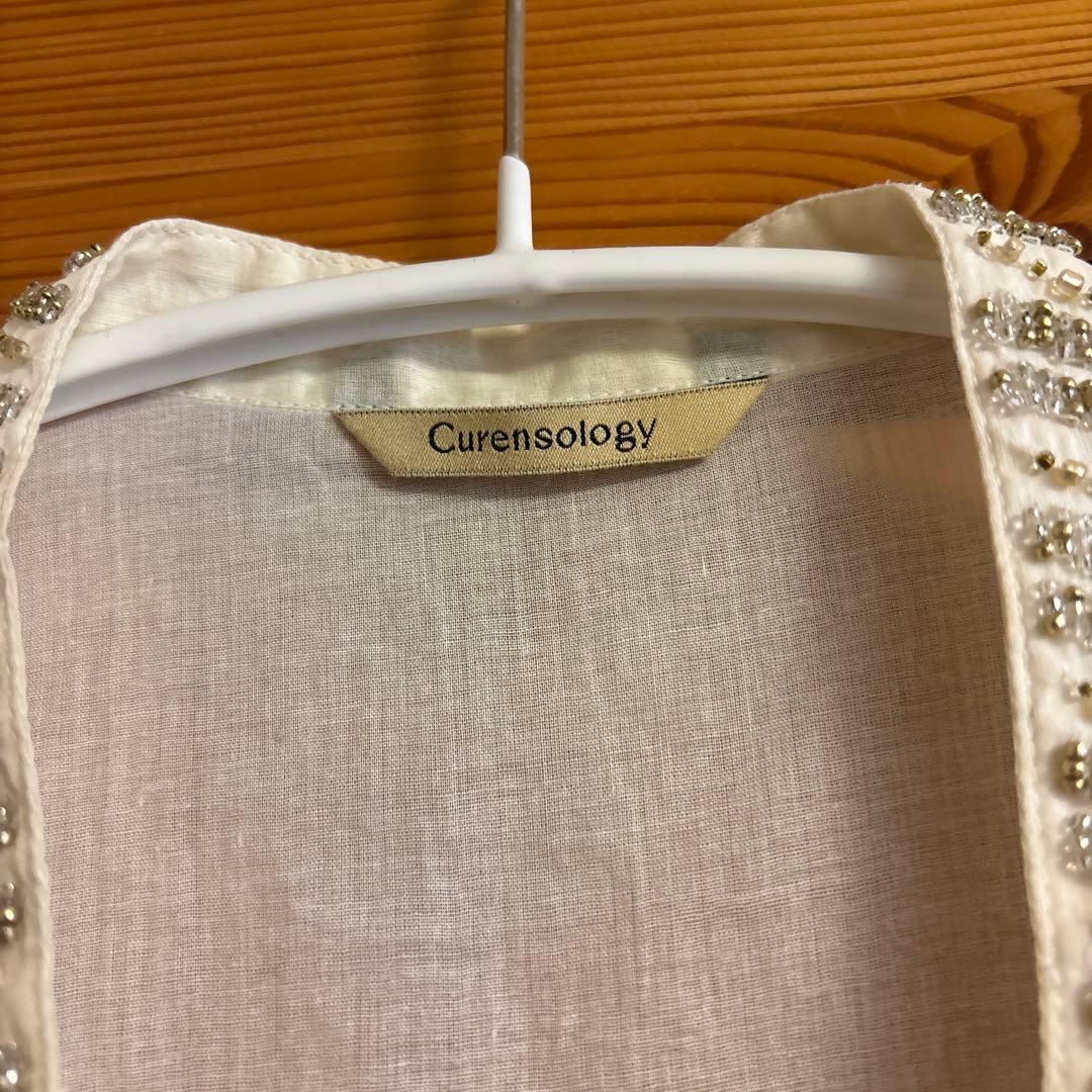 Curensology オーガンジービジューブラウス