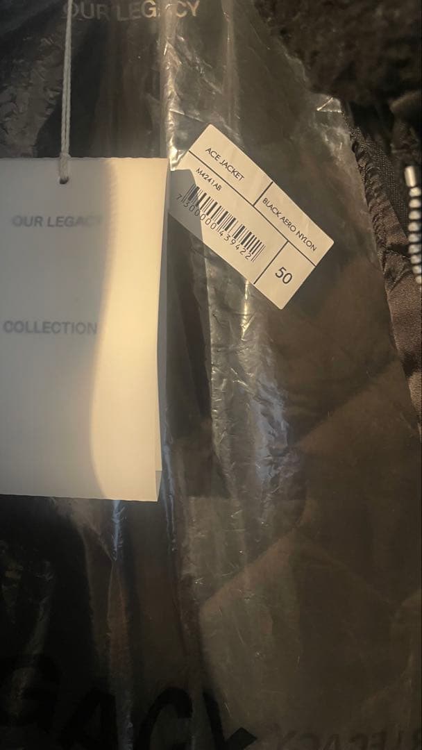 ジャケット・アウター OUR LEGACY ACE JACKET Black Nylon 50