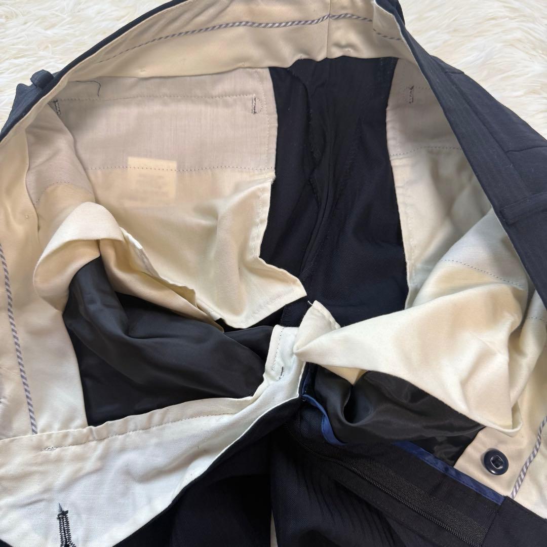 Polo 美品 ネイビー メンズスーツパンツセット ストライプ 92A5