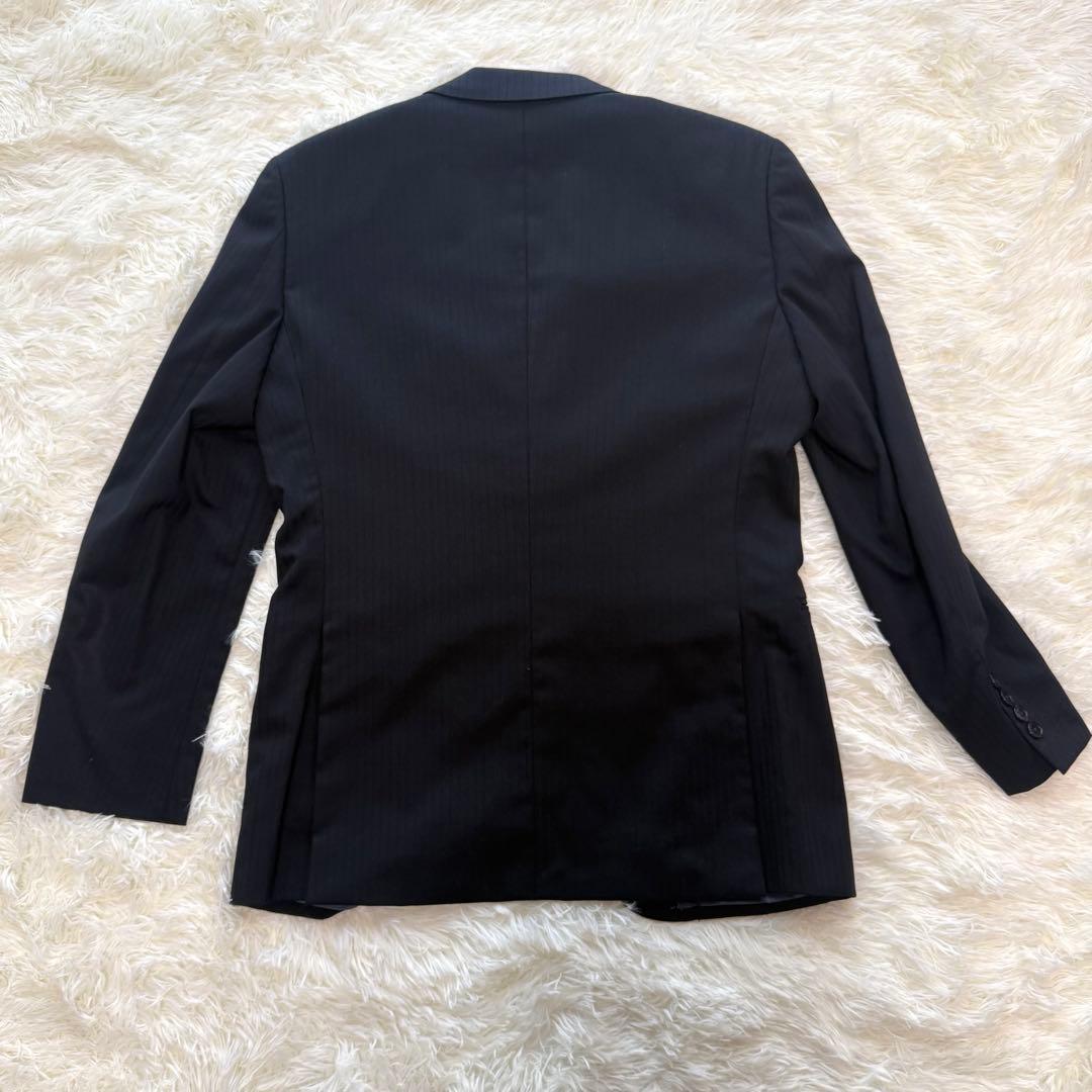 Polo 美品 ネイビー メンズスーツパンツセット ストライプ 92A5