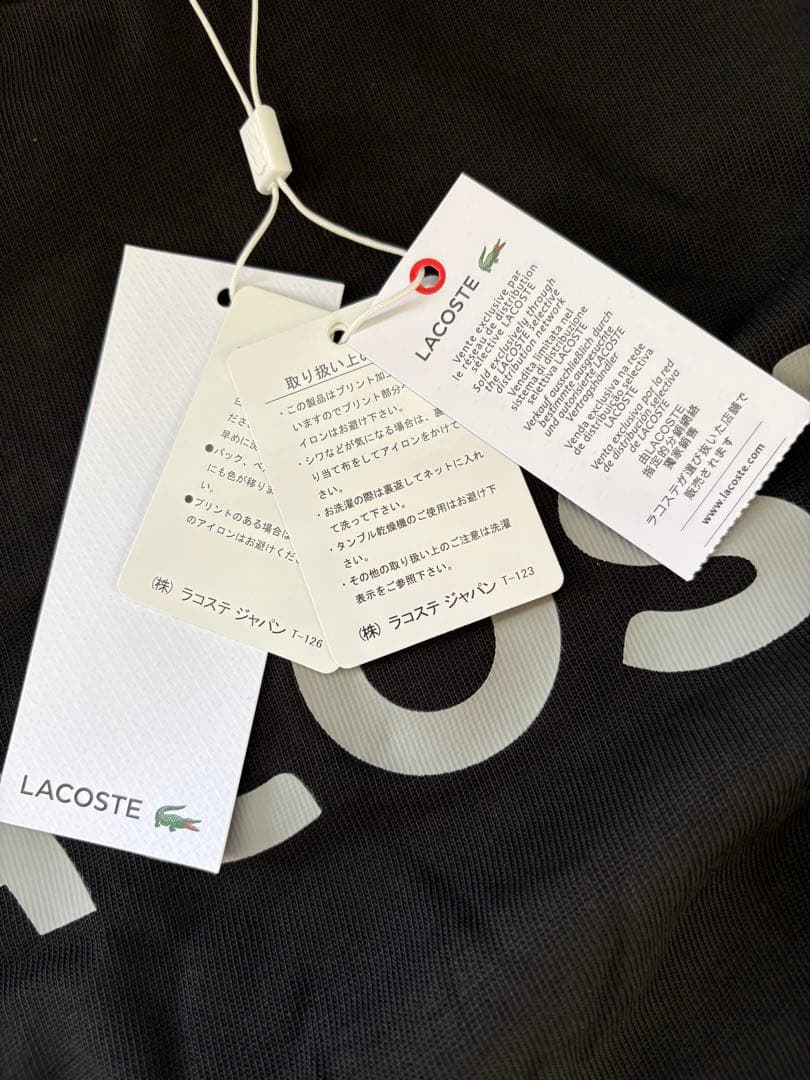 <新品＞LACOSTE ヘビーウェイトブランドネームロゴTシャツ<No.1248
