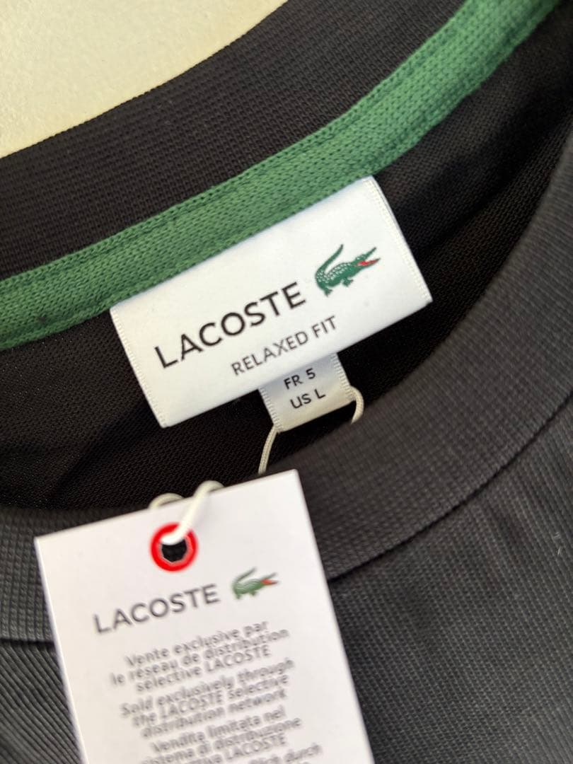 <新品＞LACOSTE ヘビーウェイトブランドネームロゴTシャツ<No.1248