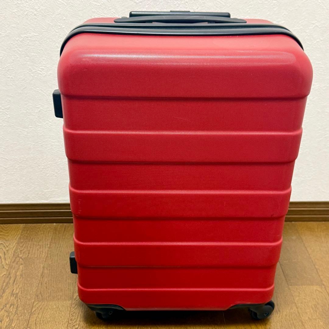 無印良品 キャリーケース 36L TSA 鍵付き 赤