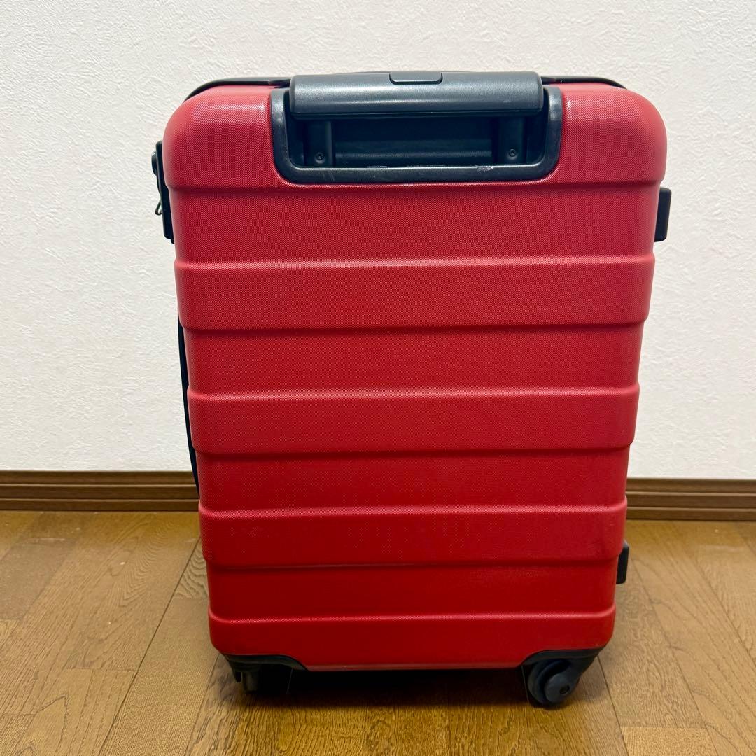 無印良品 キャリーケース 36L TSA 鍵付き 赤