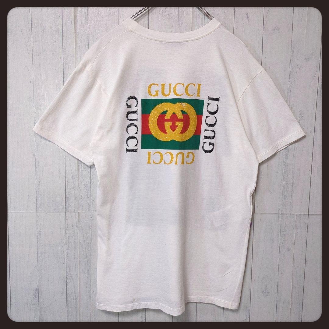 【入手困難・良品】グッチ☆GUCCI Tシャツ タイガー シェリーライン M 白