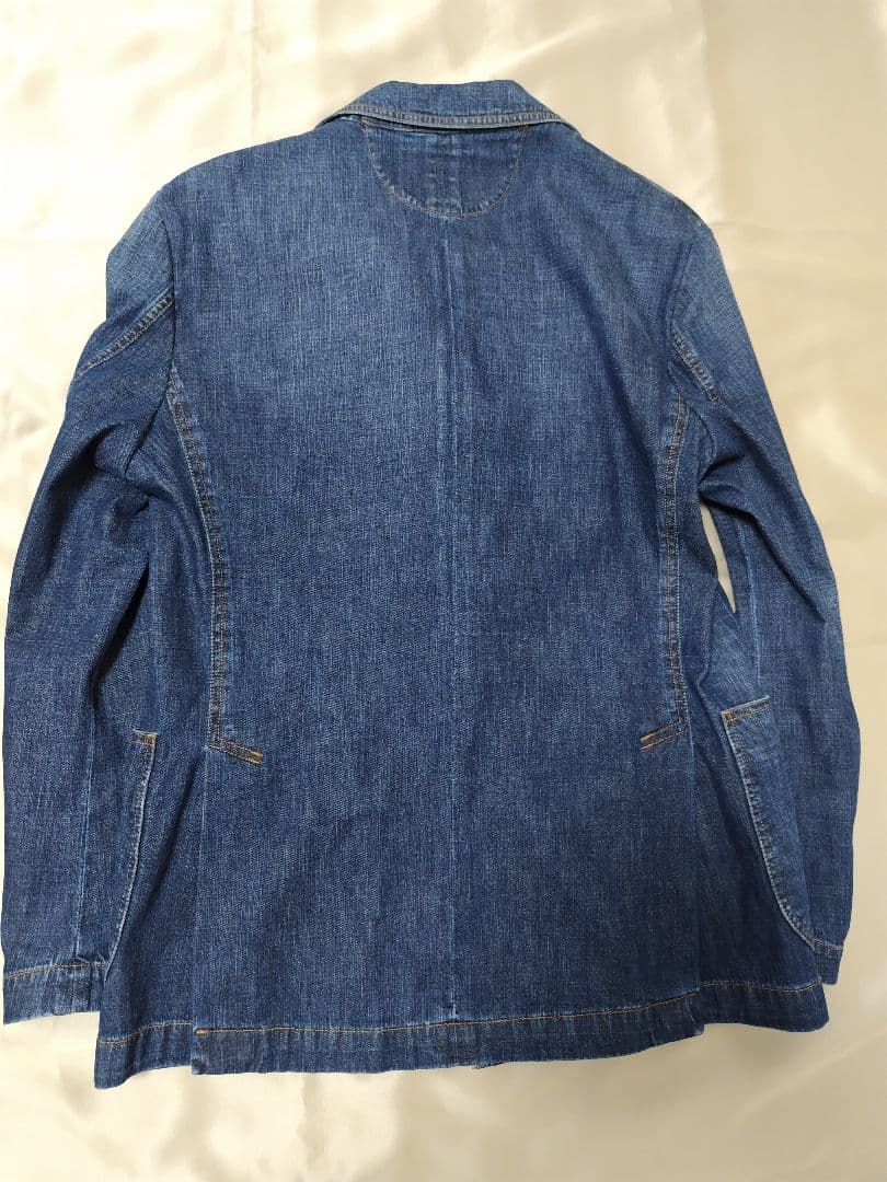 LARDINI デニム ダブルブレストジャケット