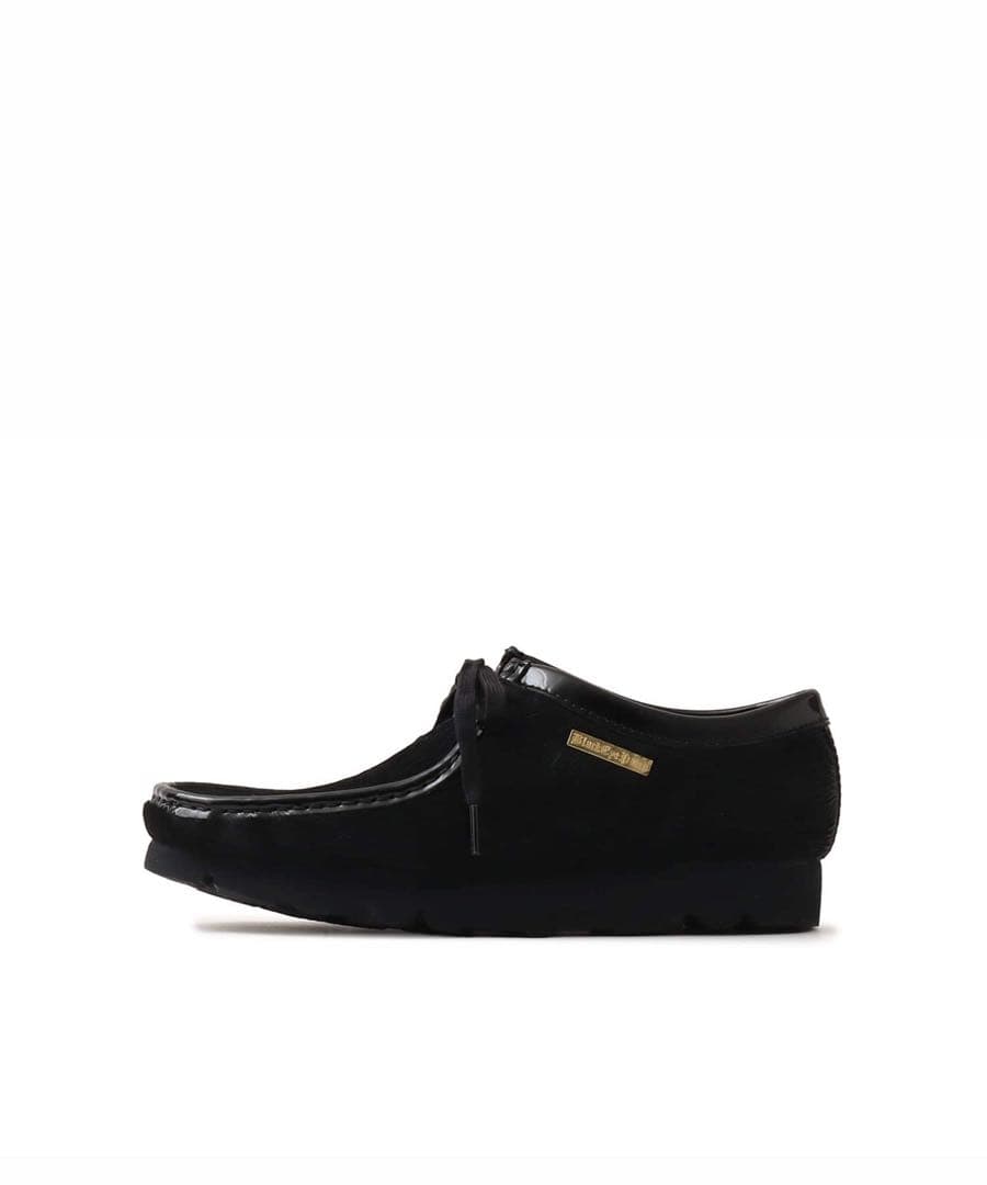 靴 Clarks Wallabee BLACK EYE PATCH atmos