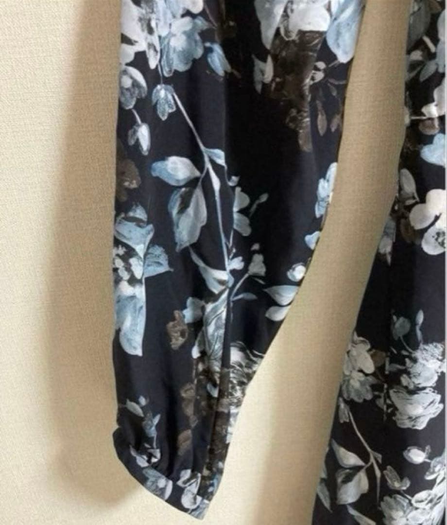 レリアン 近年モデル 花柄 フレアワンピース13＋XL 日本製