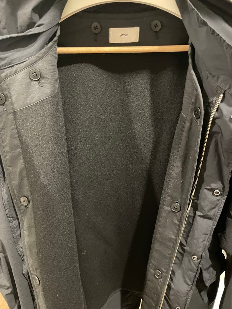 ATON 別注 AIR WHEATHER SHORT MODS COAT