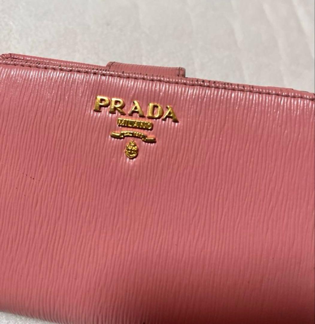 フ*ち様 PRADA プラダ　二つ折り財布　サフィアーノレザー　バイカラー