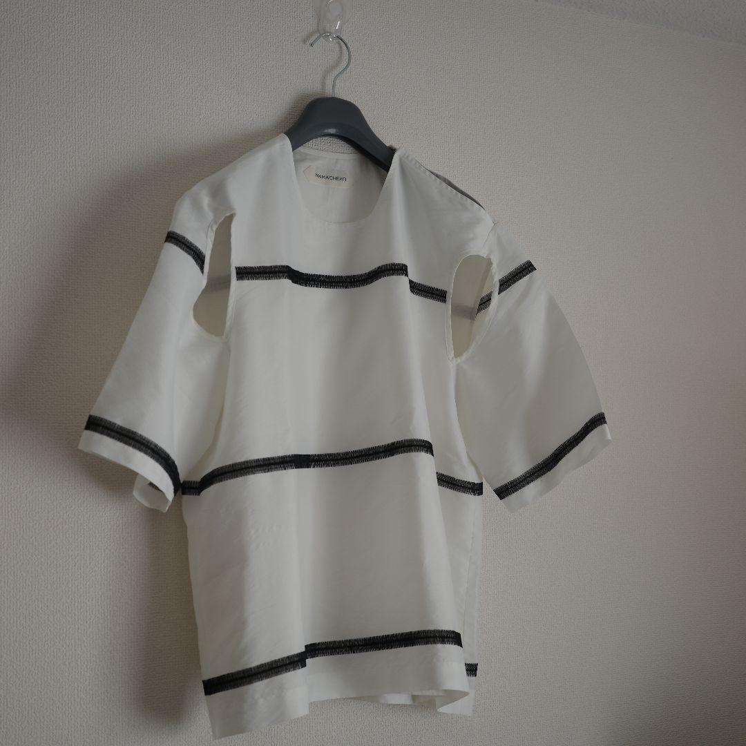 トップス NAMACHEKO - stitch border T shirt -