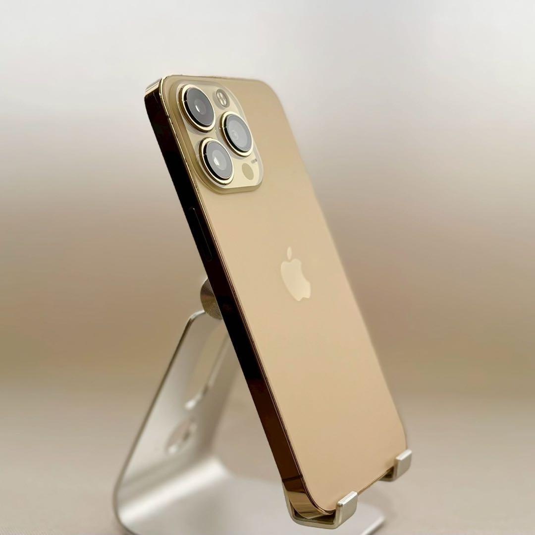 『美品』iPhone 13 PRO 128GB ゴールド　新品バッテリー　本体