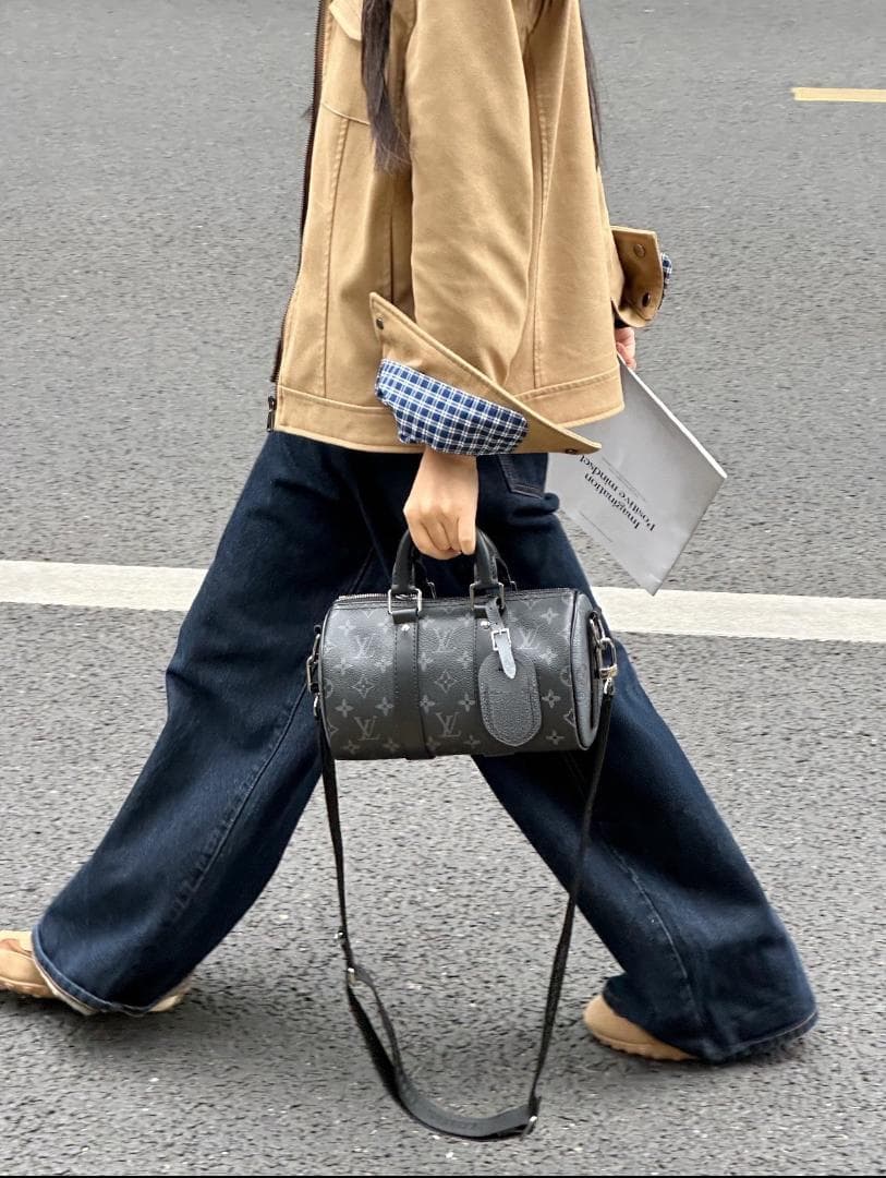 ▶美品 ボストンバッグ ブラック·~