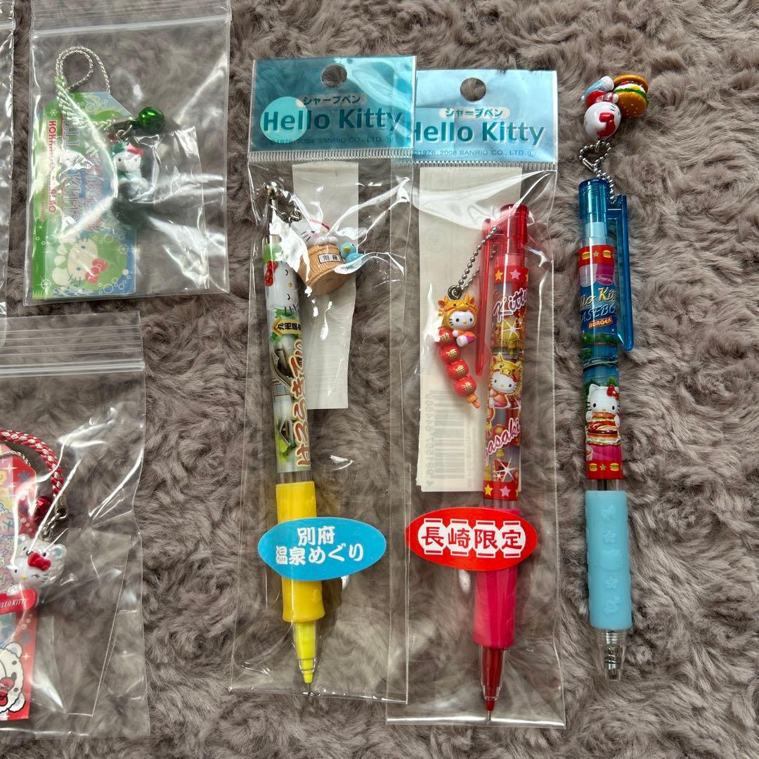 【未使用】ご当地キティ根付けシャーペンボールペン