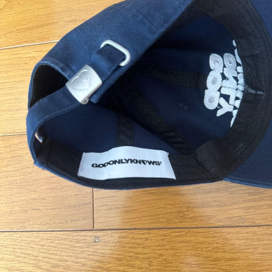 H*i様 岩田剛典　GODONLYKNOWS キャップ ネイビー LOGO CA