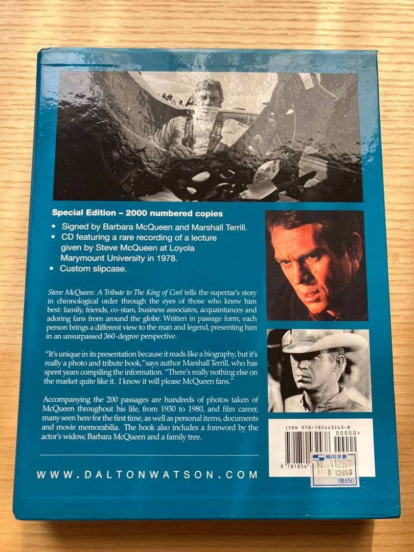 Steve McQueen:2000部限定バーバラマックイーンサイン付き
