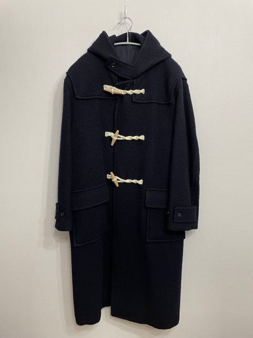 blurhms ROOTSTOCK ウールメルトン ダッフルコート NAVY 3