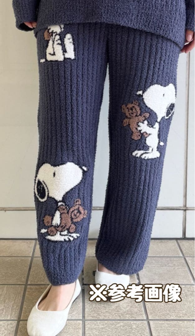 新品︎✿ジェラートピケ 【PEANUTS】SNOOPYくまジャガード ロングパンツ