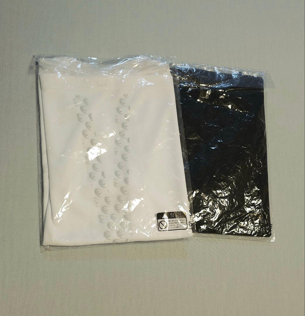 リライブホワイト・ブラック VネックTシャツ 2枚セット
