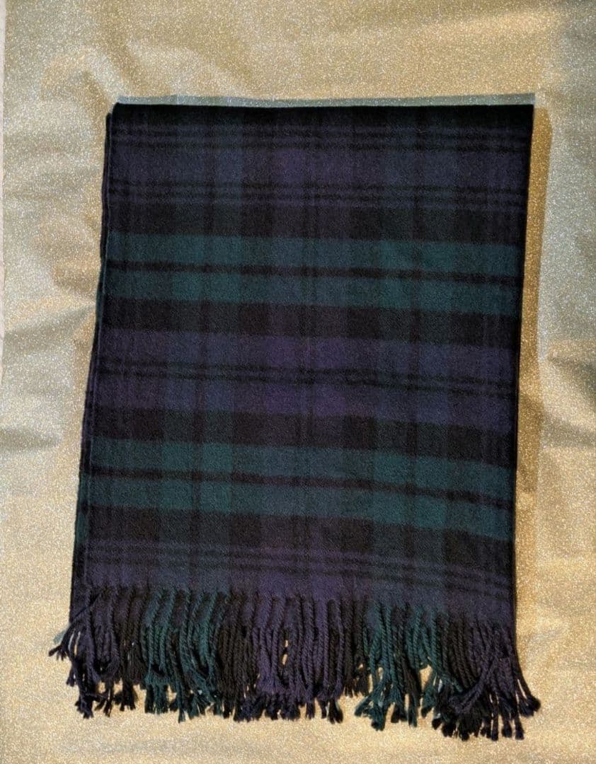 5千円引　極美品　ジョンストンズ　JOHNSTONS　マフラー　大判　カシミヤ
