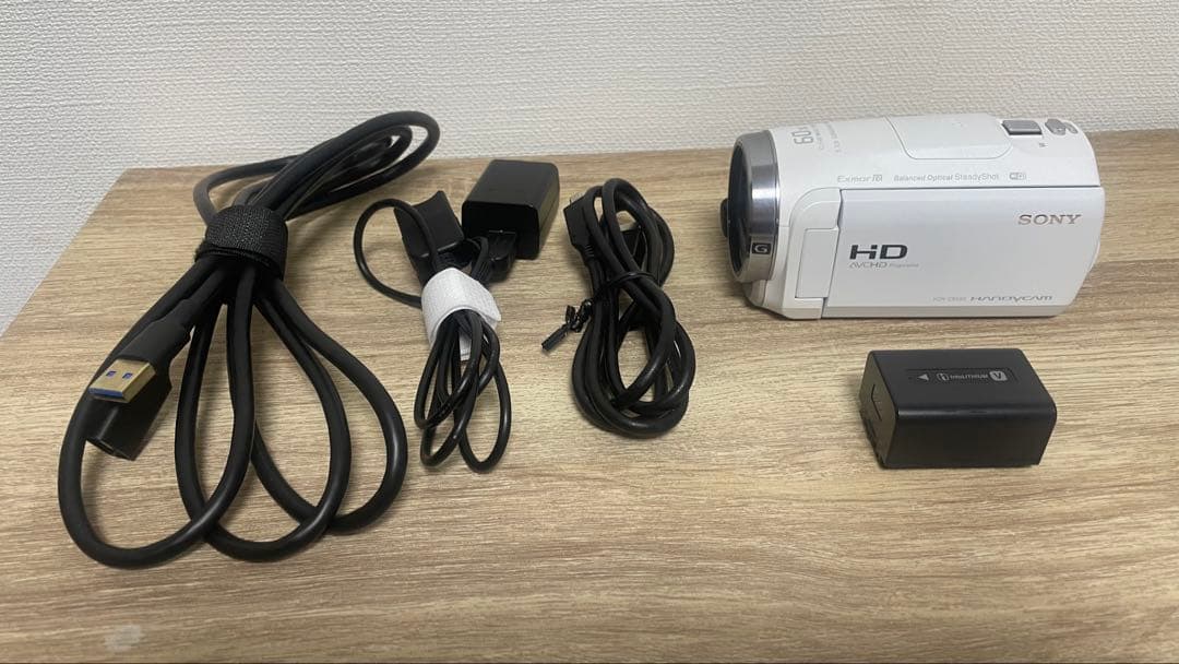 SONY HDR-CX680 ホワイト Handycam 本体 付属品あり