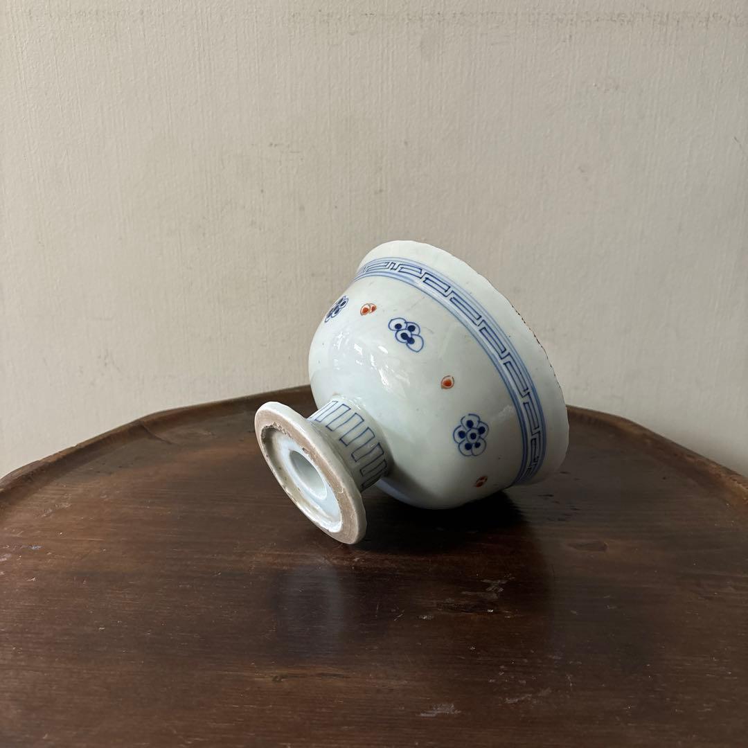 古伊万里盃洗　江戸時代.明治　骨董品　アンティーク　古道具　骨董　白磁　検:李朝