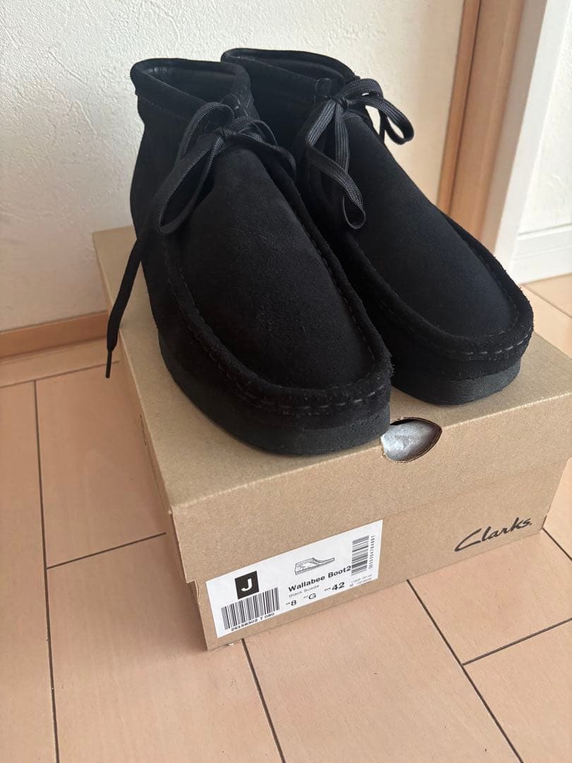 Clarks Wallabee ブラック　クラークス　ワラビー　スエード