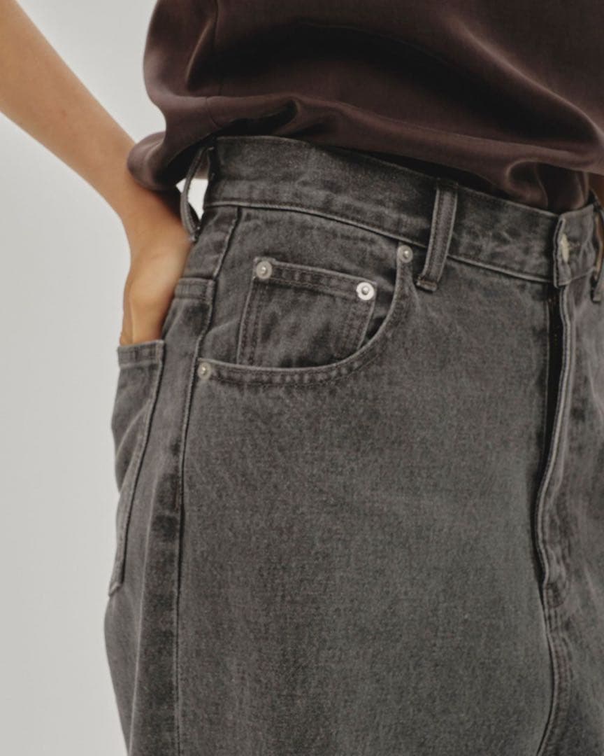 【美品】todayful Cary's Denim グレー 24