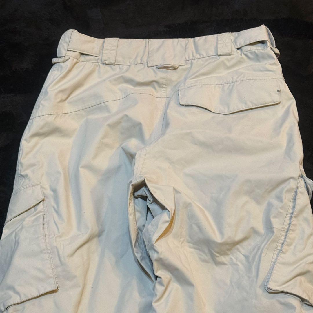 クイックシルバー　QUIKSILVER スノボウェア パンツ 防水1万 白 M