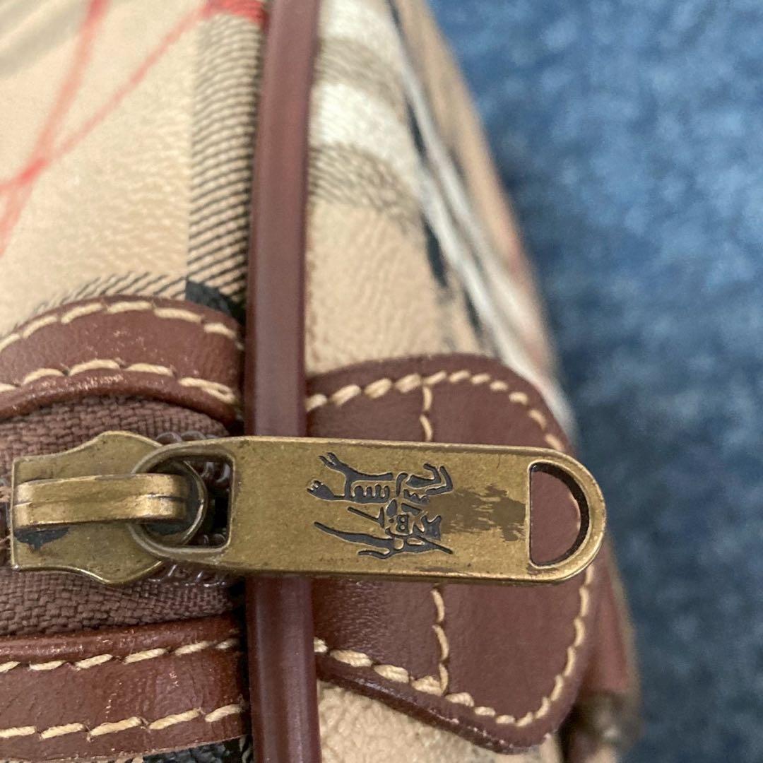 BURBERRY ボストンバッグ　ノバチェック　シャドーホースロゴ　大容量
