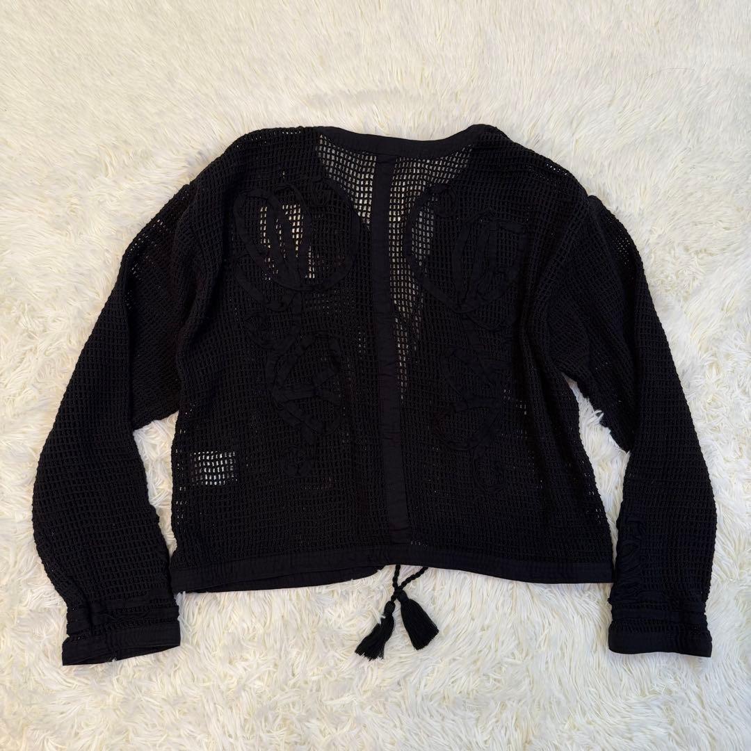 トップス Eaphi COTTON NET TAPE EMBROIDERY JACKET
