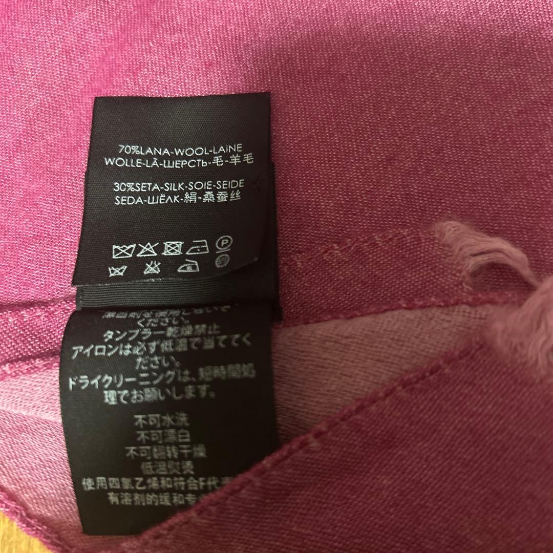 GUCCI GGロゴマフラー ピンク