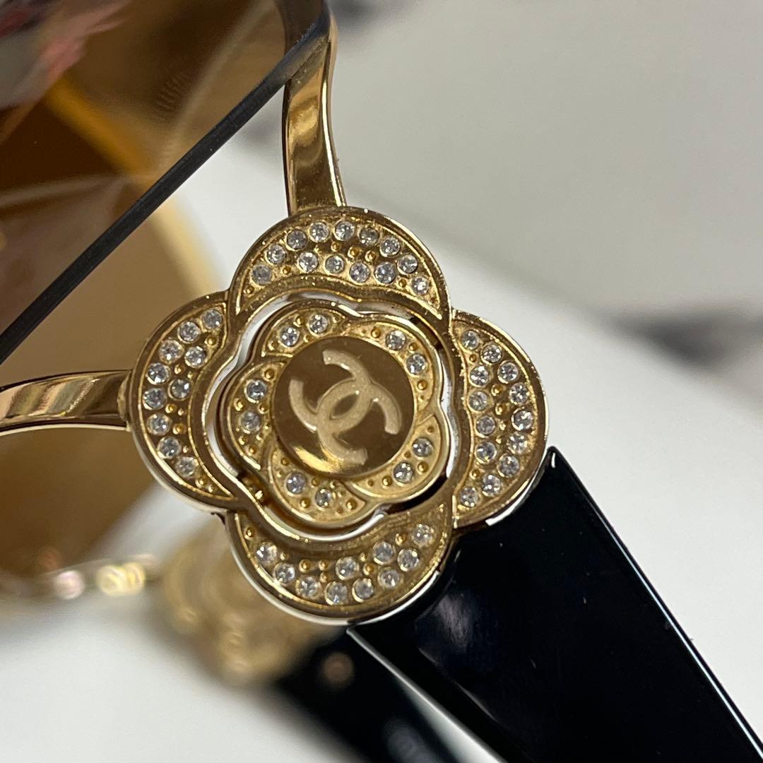 ふ*ん様 CHANEL サングラス 4146-B フラワーモチーフ 【11677