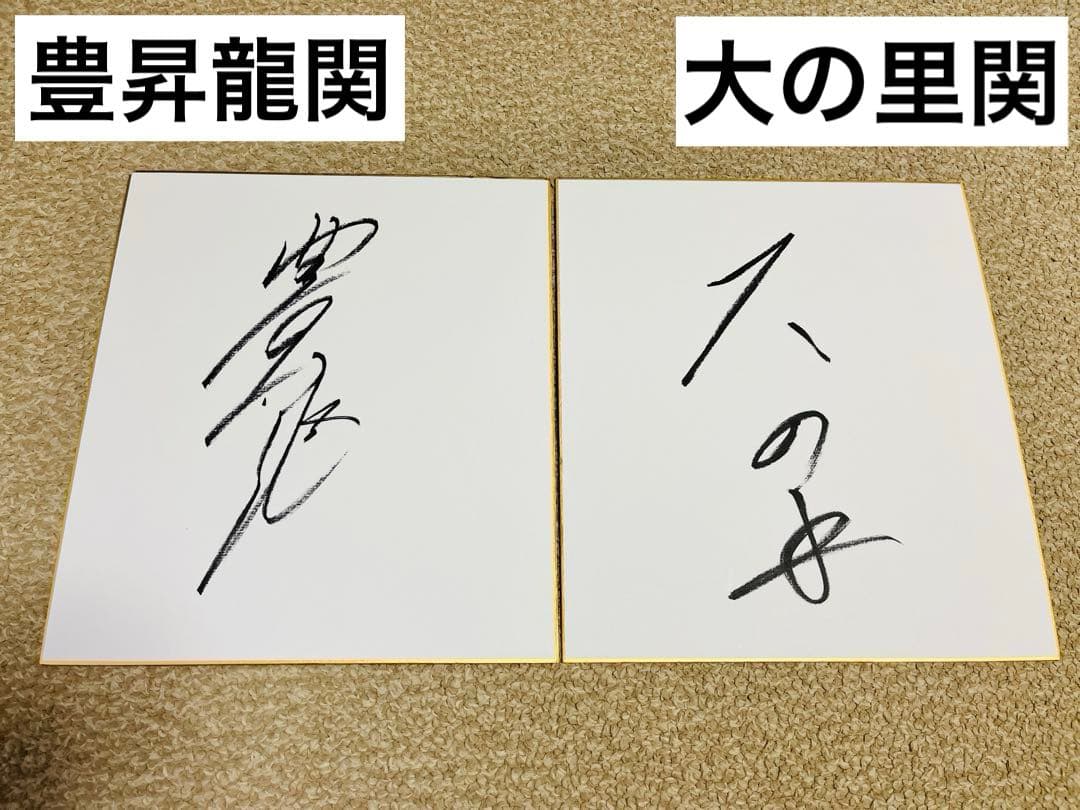 大相撲 サイン9枚【豊昇龍 大の里 琴櫻 若元春 平戸海 豪ノ山 熱海富士など】