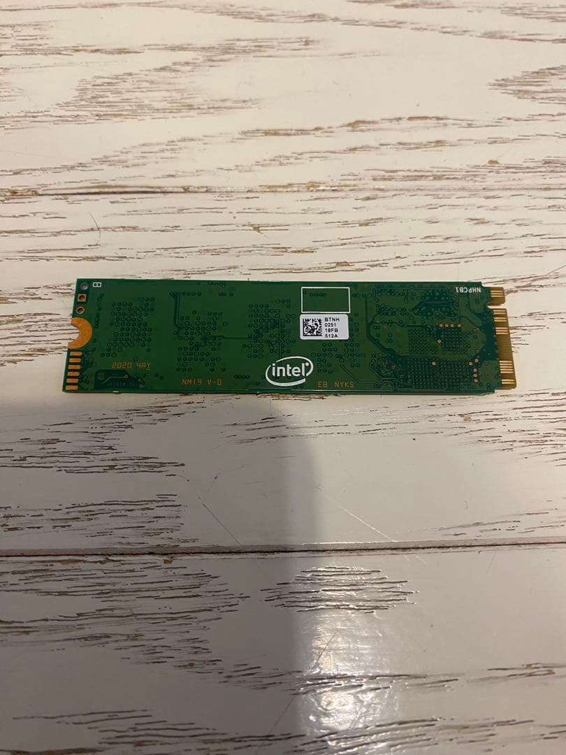 Intel 512GB M.2 NVMe SSD SSD 動作確認済み