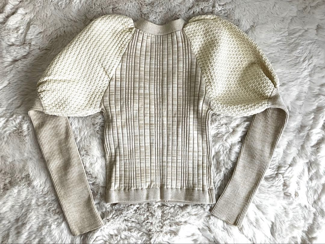 LEINWÄNDE ラインヴァンド Bobble Knit Cardigan