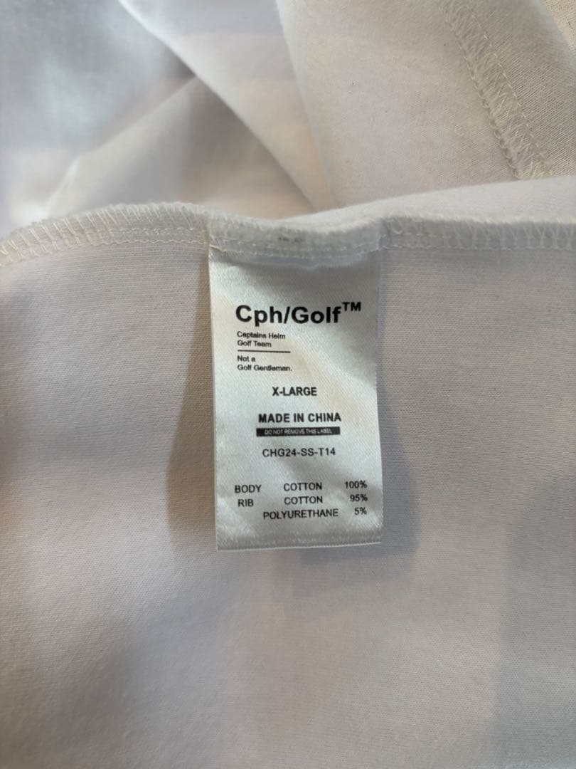 Cph/Golf XLホワイト グリーン　モックネック
