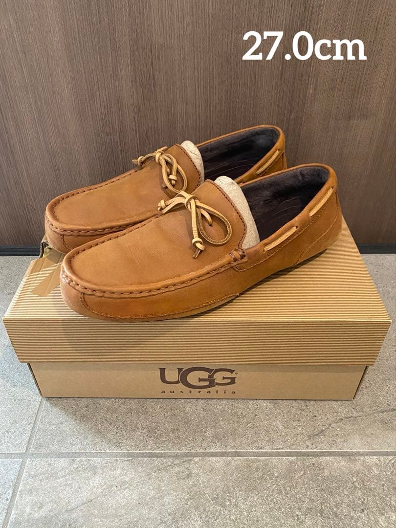 UGG ブラウンモカシン アグ M CHESTER チェスナット 27.0cm