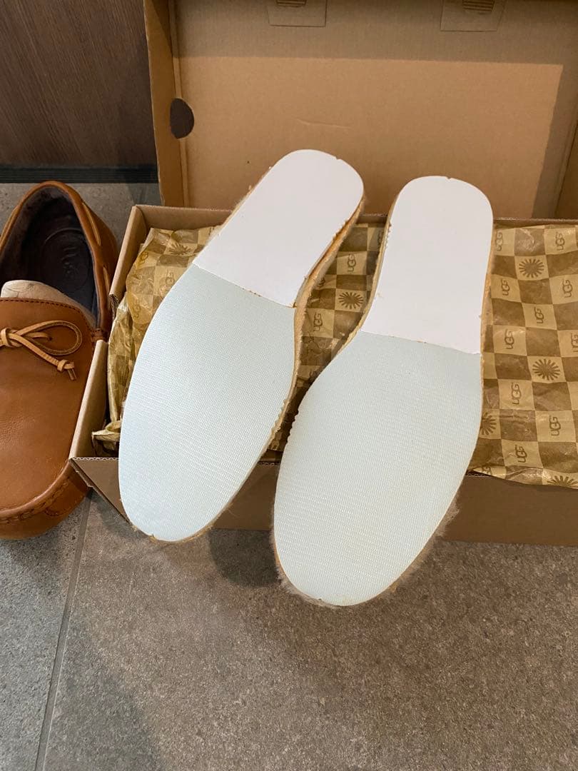 UGG ブラウンモカシン アグ M CHESTER チェスナット 27.0cm