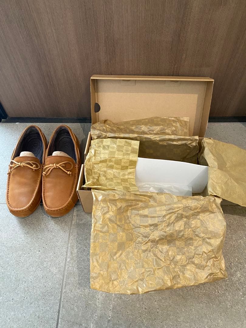 UGG ブラウンモカシン アグ M CHESTER チェスナット 27.0cm