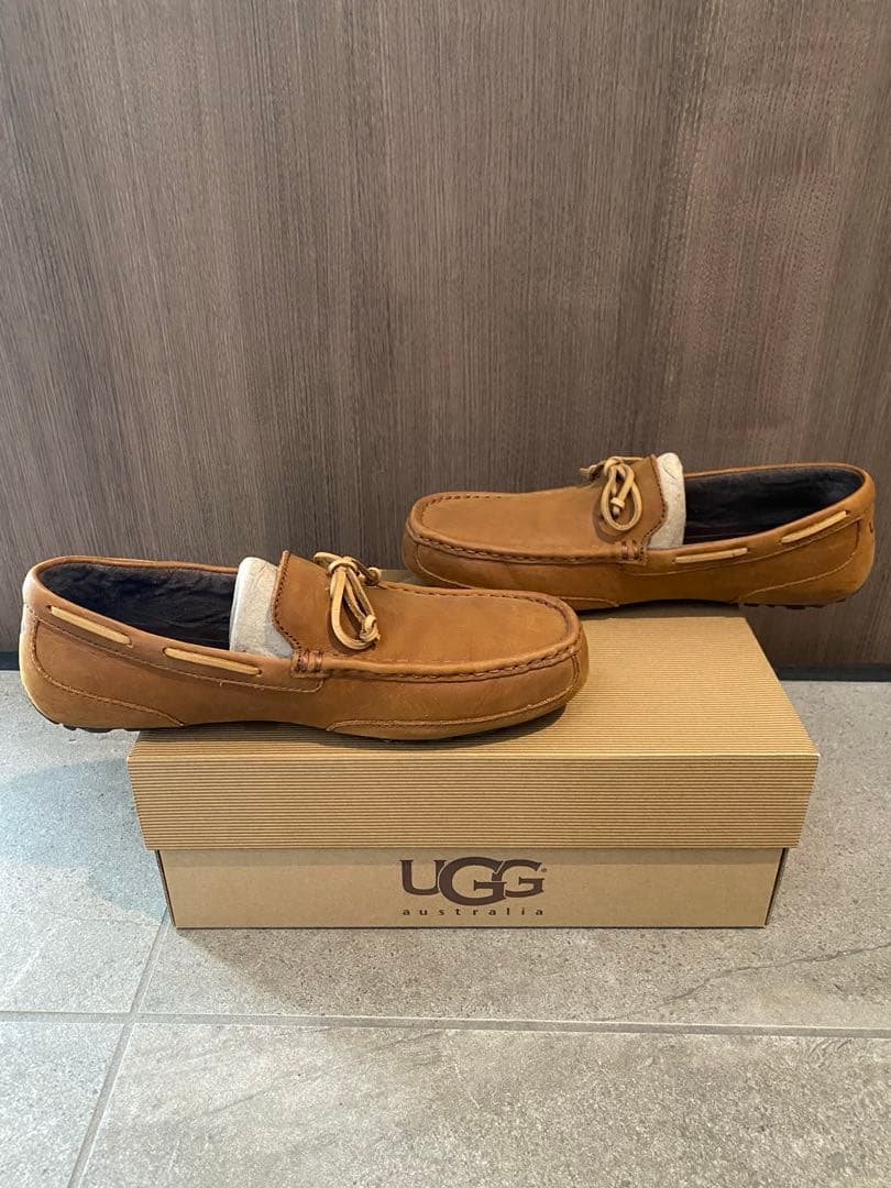 UGG ブラウンモカシン アグ M CHESTER チェスナット 27.0cm