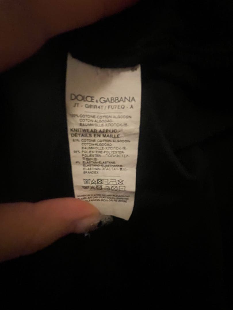Dolce & Gabbana ブラック Tシャツ 46